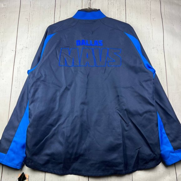 Vintage Dallas Mavericks NBA Large Adidas Varsity Jacket Blue Men New - Picture 4 of 11